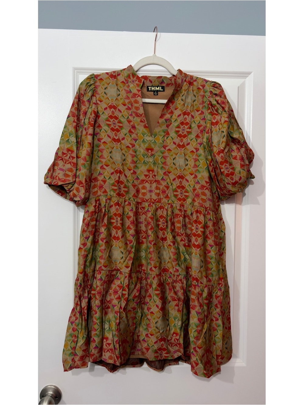 Multicolor Geometric Dress